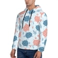 thumbnail image 3 of Naloa Sea Turtle Men's Casual Hooded Collar Drawstring Hoodies Pullover Sweatshirts Casual Long Sleeve Shirts-3X-Large, 3 of 7