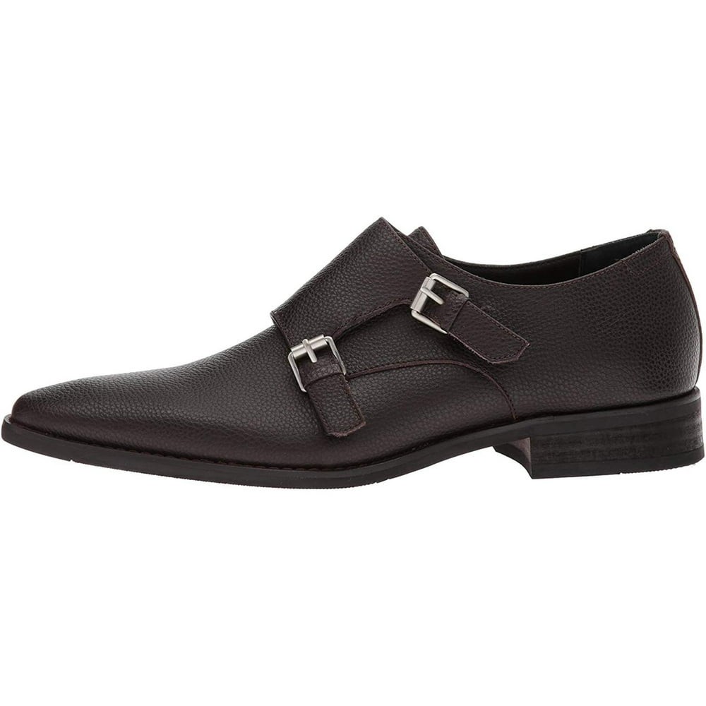 Calvin Klein - Calvin Klein Men's Robbie Tumbled Leather Monk-Strap ...