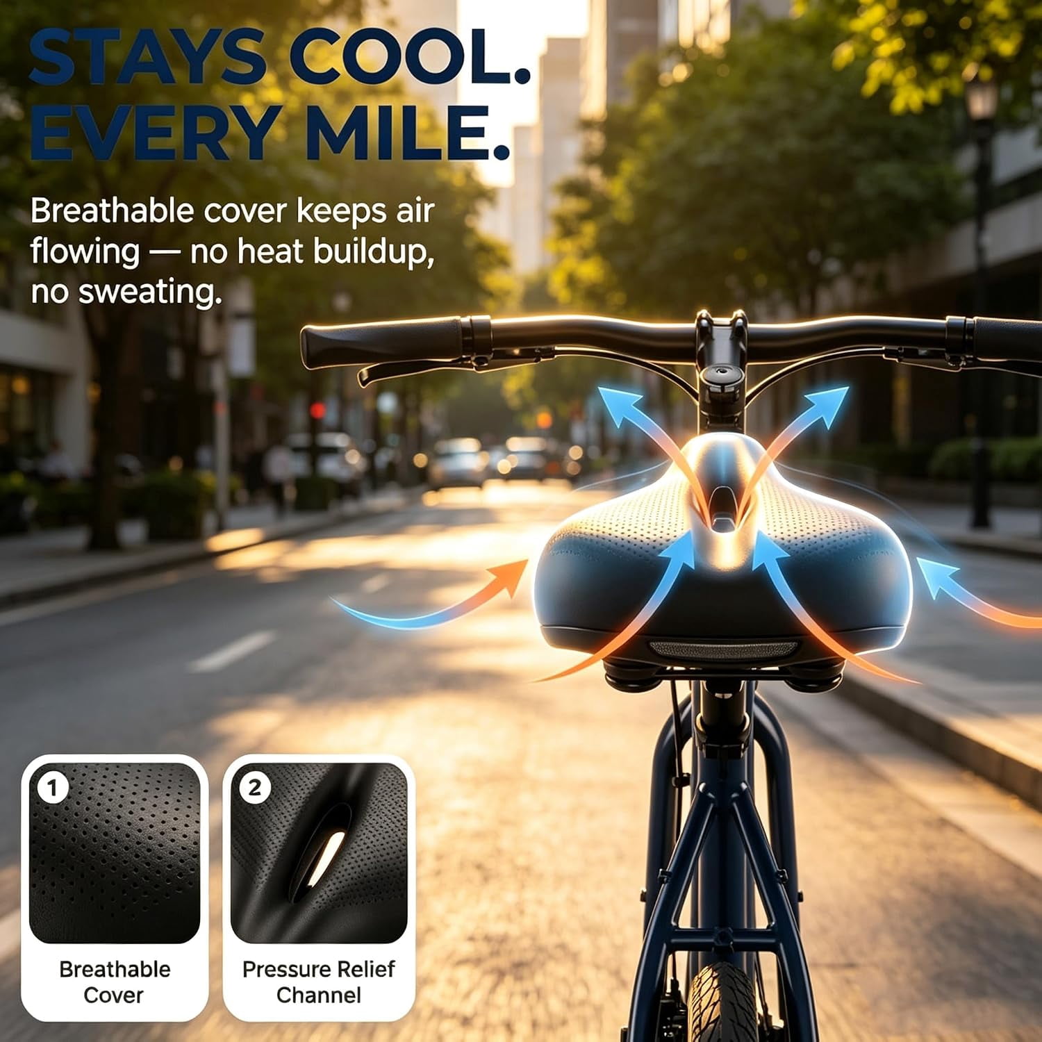 2026 New Ascent Bike Saddle 2.0 – Bike Seat Cushion, Ergonomic Bicycle Seat, Shock-Absorbing & Breathable, for Leisure, Competition, and Off-Road scenarios