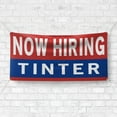 thumbnail image 4 of Now Hiring Tinter 13 oz Heavy Duty Vinyl Banner Window Tinter Jobs Available Paint Color Tinter Help Wanted Sign for Business Indoor/Outdoor Single-Sided with Metal Grommets (4x10 ft, Re & Wh & Bl), 4 of 6