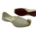 thumbnail image 3 of Men's Flat Full Gold Zari Khussa Shoes Pakistani Style Punjabi Jutti US 9/ EURO 43, 3 of 4