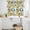 Yellow Blue, variant on Lemon Kitchen Curtains Sets for Windows 24 Inch Length, Watercolor Blue Yellow Branch Summer Spring Rod Pocket Window Treatments Tier Curtains and Valances Set for Bedroom/Bathroom