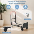 thumbnail image 2 of Carretilla de mano convertible THDUGG 3 en 1 plegable de aluminio de 600 kg, 2 of 7