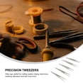 thumbnail image 3 of Minkissy 5Pcs Tweezers Set for Jewelry Making and Crafts in Silver Tone, 3 of 8
