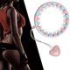 thumbnail image 3 of Aro de ejercicio inteligente, aro inteligente ponderado para adultos y niños, fitness 2 en 1 para abdomen, 24 nudos desmontables aro de fitness que no Rosado azul Soledad Aro ponderado inteligente, 3 of 8