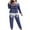 Blue, variant on Xmas Pajama Sets for Women Long Sleeve Pullover Top and Pants Christmas Snowflake Loungewear Soft Sleepwear Matching Set Cozy Winter Pjs Two Piece Outfit