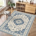 thumbnail image 5 of 4'x6' living room carpet outside carpet floral area rug retro area rug vintage area rug, 5 of 10