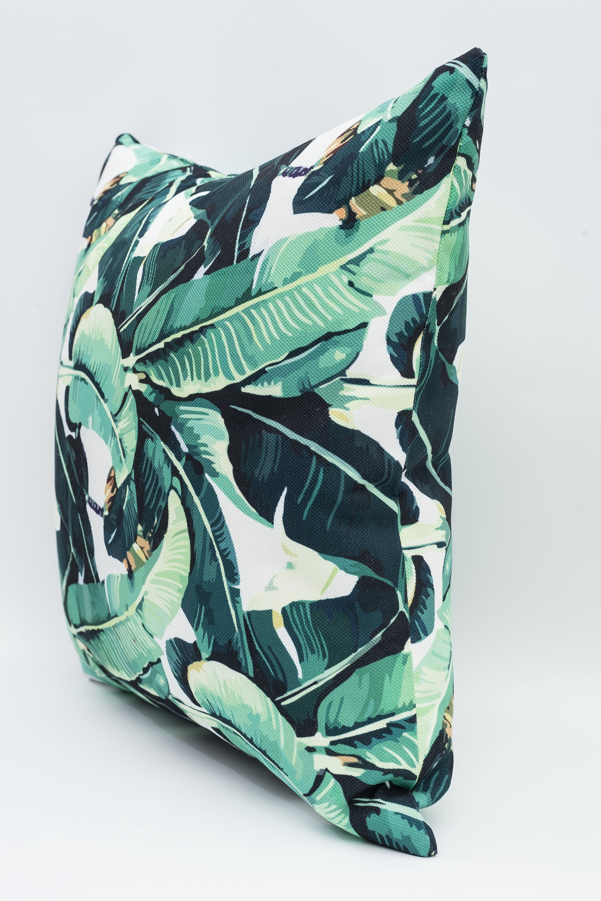 Ada Home Decor Decorative Square Throw Pillow, 18" x 18", Greenery Printed