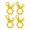 yellow, variant on 4pcs 3-Holes Tent Stainless Steel Rope Adjusting Buckle Tent Cord Adjuster Wind Rope Buckle Awning Rope Stopper for Hiking Camping Backpacking Picnics yellow