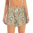 thumbnail image 2 of Lsque Pirate skulls Printed Women's Running Shorts with Liner Pockets,Elastic Quick Dry Workout Athletic Gym Yoga Shorts,Womens High Waist Shorts-X-Large, 2 of 7