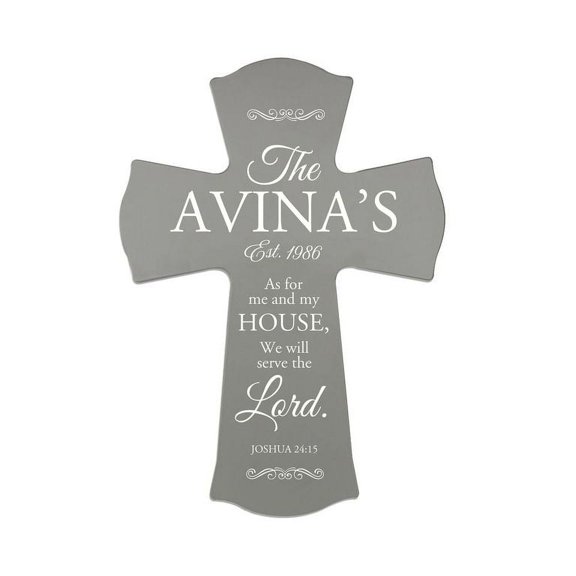 LifeSong Milestones 8x11.25in Black Wall Cross_The Avinas est. 1986
