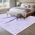 thumbnail image 4 of Purple Bow Area Rugs 8'x10', Washable Small Throw Rugs for Living Room Patio, Cute Bowknot Simple Pure Color Indoor Outdoor Rug Non-Slip Low Pile Carpet Runner Reversible Floor Mats, 4 of 8