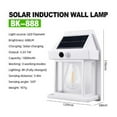 thumbnail image 3 of Motion Sensor Solar Wall Light, 3 Modes Outdoor LED Sconce, Dusk to Dawn Lights for Patio, Fence and Courtyard with Motion Sensor, Solar Wall Lanterns, 3 of 7