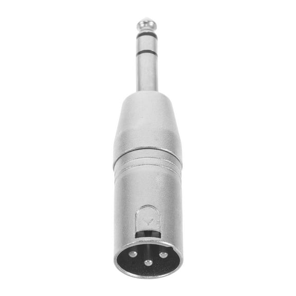 Hemoton TRS to XLR Adapter 3-Pin XLR Male to Quarter Inch Female Jack Socket Audio Adapters for Microphone Headphone and Speaker