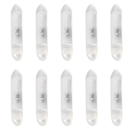 huanledash 10Pcs Fluorescent Color Plastic Shell Hanging Hole Fishing Rattle Bead Loud 2 Steel Beads Fish Lure Rattle Stick Fishing Accessories