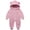 Pink, variant on Splozh Newborn Baby Winter Snowsuit Bear Outfit Fleece Warm Jumpsuit Romper Hooded Clothes for Infant Girls Boys Baby Boy Rompers,Pink,18-24 Months