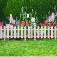 thumbnail image 5 of Giunmcul Holiday White Plastic Garden Fence Picket Fence Edgings for Lawns Flowerbeds Plant Borders Decorative Yard, 5 of 5