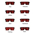 thumbnail image 4 of LINLIN LED Glasses, Light Up Glasses LED Party Glasses LED Glow Glasse, Nightclub Glow Flashing Sunglasses Eyewear, USB, 4 of 7