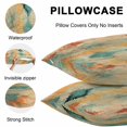 thumbnail image 5 of Lumbar Pillow Covers 20x12 Inch Set of 2, Orange Teal Red Waterproof Outdoor Pillow Covers, Boho Ethnic Abstract Splashing Art Decorative Cushion Pillowcases for Couch, Sofa, Bed, Garden, Patio, 5 of 9