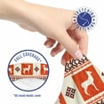 thumbnail image 5 of Ethnic Office Chair Slipcover, South American Traditional Ornaments with Llama and Folk Motifs, Protective Stretch Decorative Fabric Cover, Standard Size, Burnt Sienna Brown, by Ambesonne, 5 of 5
