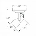 thumbnail image 2 of WAC Lighting Spot 007 Aluminum Monopoint Spot Light in Brushed Nickel, 2 of 5