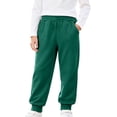 thumbnail image 2 of Miqool Boys Girls Joggers Sweatpants Elastic Waist Fall Winter Track Pants Casual Loose Fit Lounge Pants with Pockets, 2 of 8