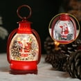 thumbnail image 3 of Adornos navideños con luces brillantes de Gardenne, farol navideño, farol navideño con purpurina, Papá Noel, muñeco de nieve, luz nocturna para decoración festiva del hogar., 3 of 8