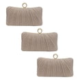 thumbnail image 1 of Bolso de mano con purpurina dorada para mujer, utilizado para bolsos plisados para vestidos de noche en fiestas de bodas, con anillos de diamantes de imitación, 1 of 6