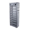 thumbnail image 1 of SalonMore 10-Tier Shoe Tower Rack with Cover 27-Pair Space Saving Shoe Storage, 1 of 6