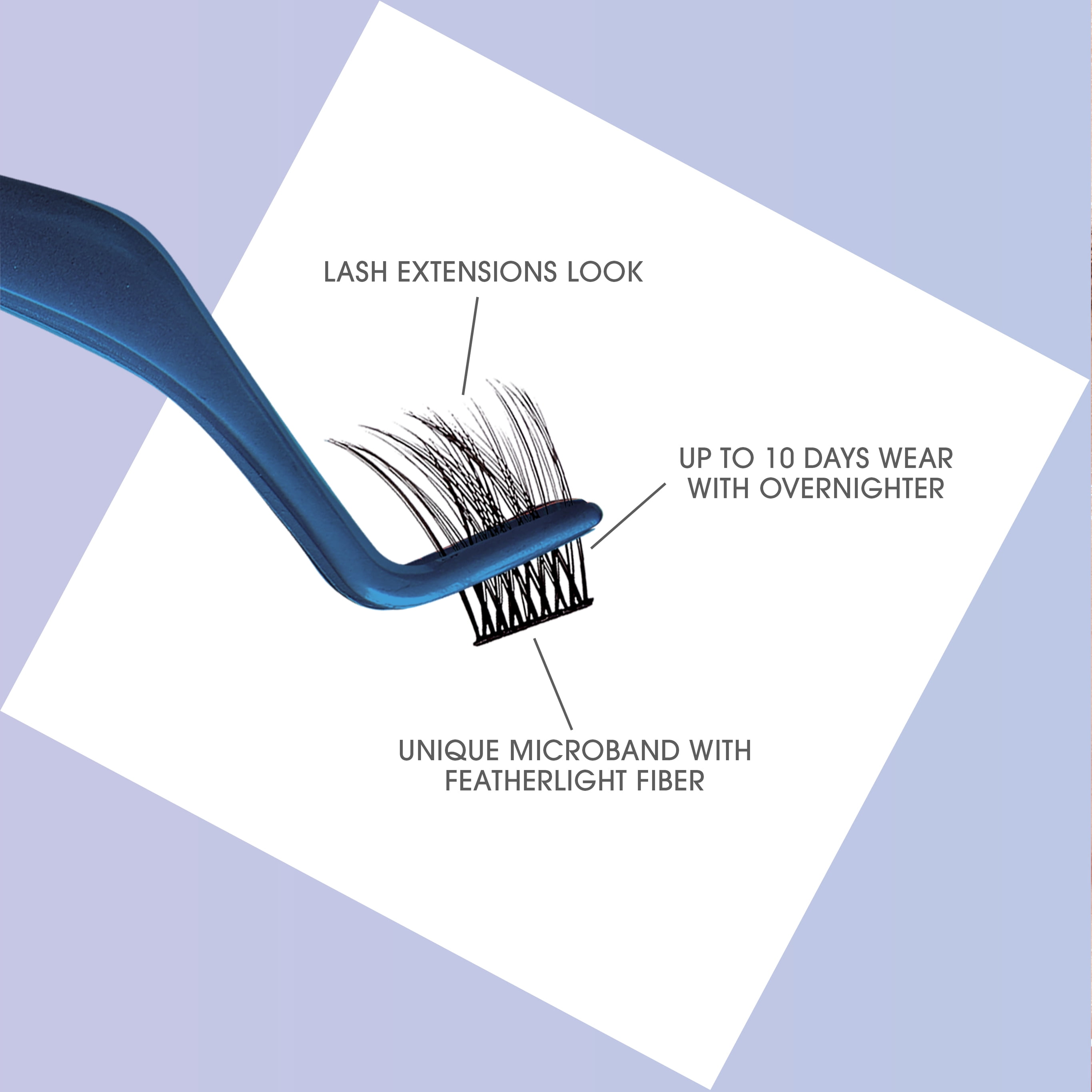 KISS Falscara 7 Piece All Inclusive Bundle, Lash Extension Kit, Lengthening Wisps, 126 Lash Clusters