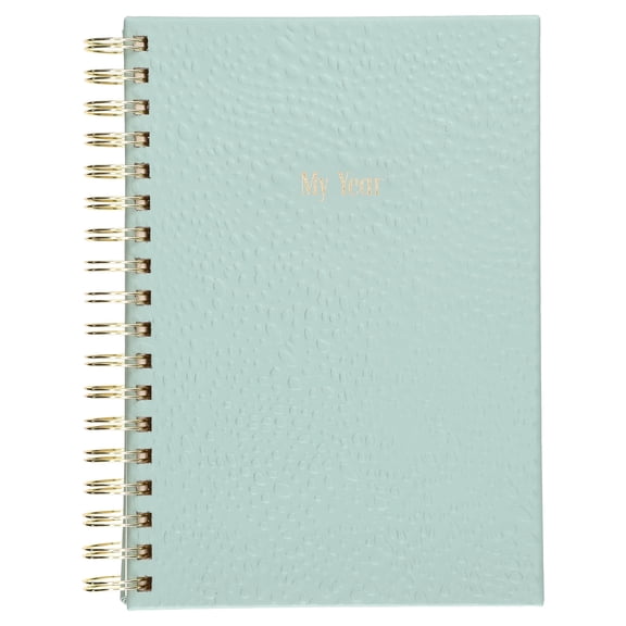 Pen+Gear Undated Planner, 6.5” x 9.25”, Monthly and Weekly Views, 2 Sticker Sheets, Irish Moss