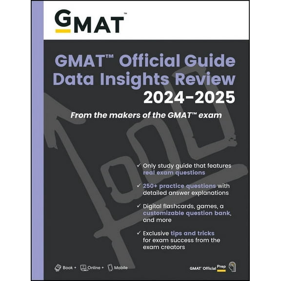 GMAT Official Guide Data Insights Review 2024-2025: Book   Online Question Bank, (Paperback)