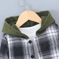 thumbnail image 2 of Xudanell Baby Outfits Boy Plaid Color Toddler Football Outfit Hooded 2 Piece Summer Sets 2-9t Boys Clothes, 2 of 9