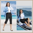 thumbnail image 7 of BALEAF Women's Swim Capris Pants 18" Quick Dry Modest Swimsuits 2025 UPF50+ Beach Bathing Suit Bottoms with Pockets Lightweight Black L, 7 of 7