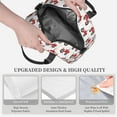 thumbnail image 3 of Xecao Red Wheeled Tractors Pattern Thermal Tote Lunch Cooler Bag with Front Utility Pocket Lightweight Insulation Tech Gym Office Commute Ready, 3 of 7