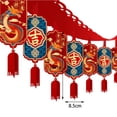 thumbnail image 7 of Tachiuwa Chinese Dragon Year Garland Room Ceiling Garland Reusable 2024 Chinese Spring Festival Hanging Decoration for Bedroom Stylish Dragon 6 Pendant 2m, 7 of 7