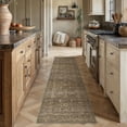 thumbnail image 4 of BERTHMEER 2'x8' Runner Rugs for Hallway Bathroom Bedroom Entryway Kitchen Non Slip Washable Vintage Oriental Traditional Floral Runner Rugs,Golden Brown, 4 of 6