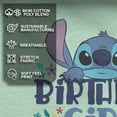 thumbnail image 4 of Girl's Lilo & Stitch Birthday Girl Stitch Graphic Tee Mint Medium, 4 of 9