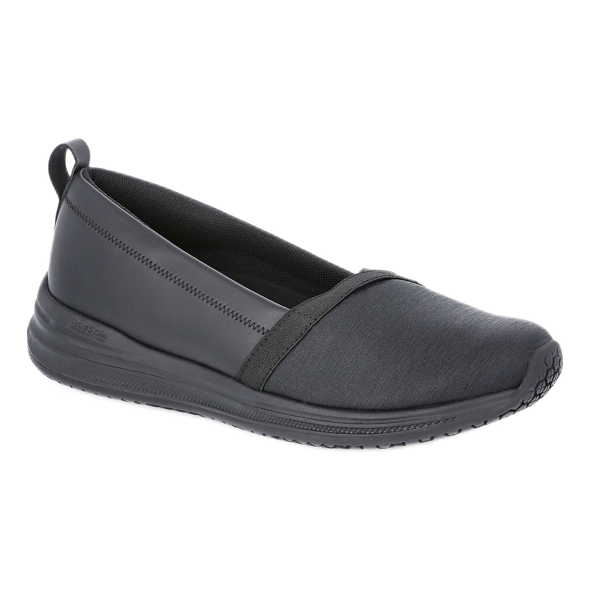 TredSafe Alexis Women's Slip-Resistant Slip-On Work Shoes, Black