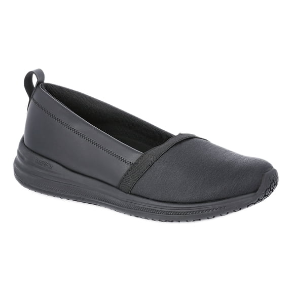TredSafe Alexis Women's Slip-Resistant Slip-On Work Shoes, Black