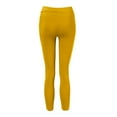 thumbnail image 5 of IDALL Leggings for Women Yoga Pants Women Womens Large Multi Color Fashion Casual Slim Fitting Solid Color Elastic Pants With Pockets Cotton Pants Petite Pants Yellow S, 5 of 6