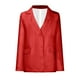 thumbnail image 4 of ICHUANYI Clearance Women Thin Button Long Sleeve Tops Blouse Shirt Spring Models Solid Small Suit Top(Red, L) ICHUANYI WER2023081116045, 4 of 9