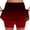 Red, variant on FASHOFT Tennis Skirts For Women Mid Rise Gradient Two Piece Skort With Pockets Elastic For Leisure And Sports Activities Womens Athletic Skirt Blue
