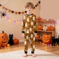 thumbnail image 2 of Baby Halloween Pajamas Toddler Pajamas Boys Girls Baby Pjs Sets Kids 2pcs Long-Sleeve Snug fit Sleepwear Size 3-4 Years,Gold, 2 of 9