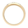 thumbnail image 2 of Mens 9ct Gold Jewelco London 1ct Diamond Domed Band Trilogy Ring 9mm, 2 of 5