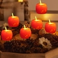 thumbnail image 2 of KOYPTL 6 Pcs Apples Candles Flameless LED Lights Christmas Table Decorations Small Artificial Creative 3D Battery Operated Candles for Holiday Desktop Home Decor Christmas Gift Xmas Decorations Red, 2 of 6