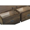 thumbnail image 4 of Crafters and Weavers Craftsman Mission 2-Drawer Solid Wood Armoire in Walnut, 4 of 9