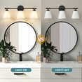 thumbnail image 5 of Deyidn Vanity Light 3-Light Black Mordern Bathroom Light Fixtures Over Mirror, 5 of 8