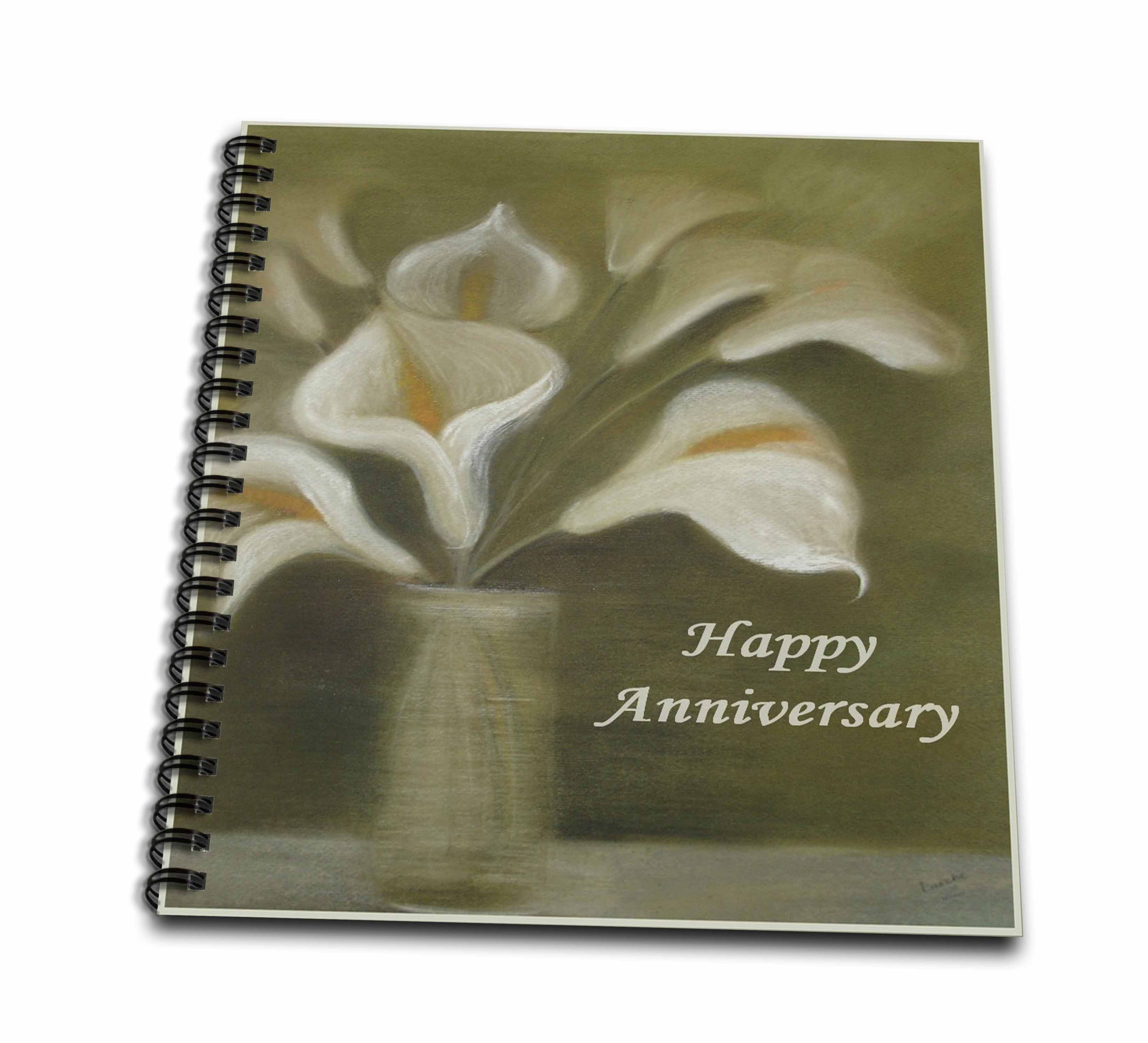 3dRose Happy Anniversary calla, calla lilies, calla lily, callas