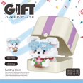 thumbnail image 3 of Nueva caja de almacenamiento creativa de la serie de animales de dibujos animados gato Panda Koala conejo Mini decoración Micro bloque de construcción ladrillo juguete para regalo, 3 of 5